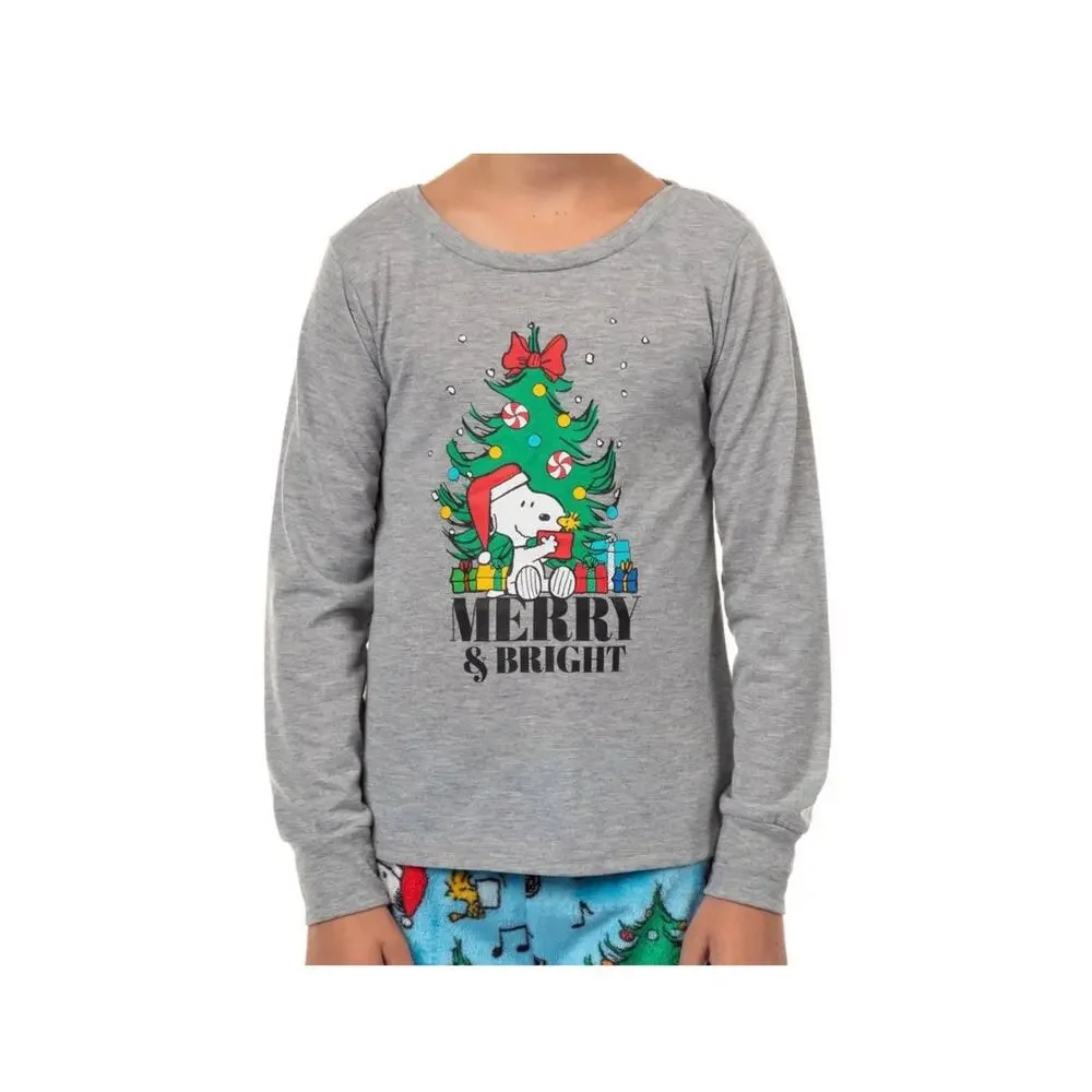 NEW! S/8 Peanuts Snoopy Christmas Family Matching Pajama Set
